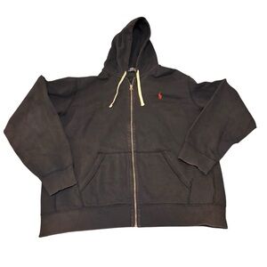 Polo by Ralph Lauren Men's Black Zip-Up Hoodie
